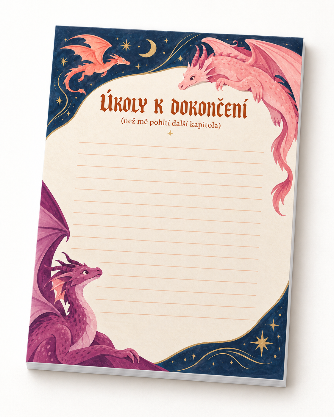 Poznámkový blok “ Enchanted Notes” + záložka zdarma!